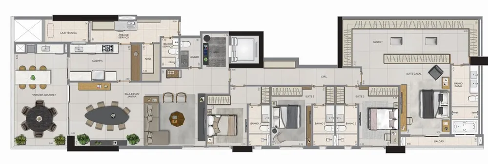 Apartamento, 4 quartos, 259 m² - Foto 18