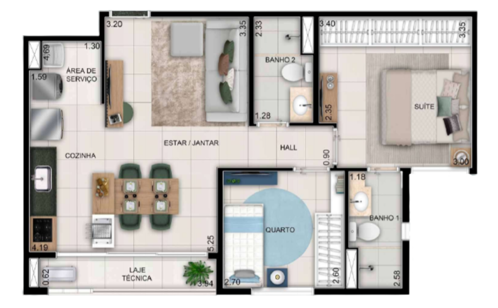 Apartamento, 3 quartos, 78 m² - Foto 4