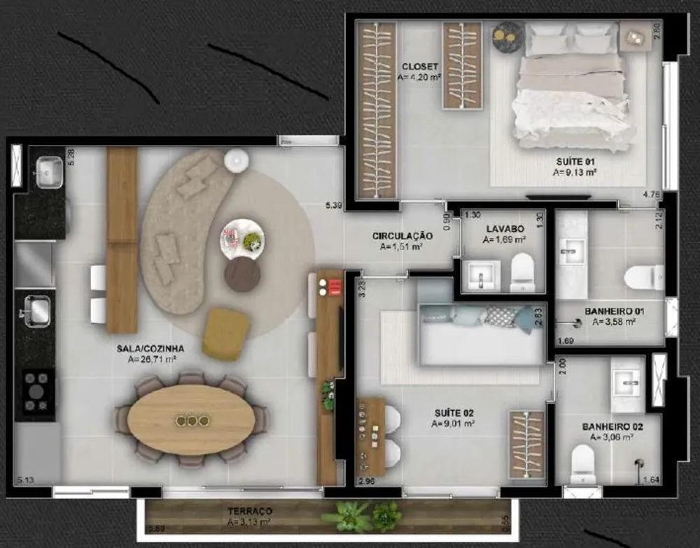 Apartamento, 2 quartos, 73 m² - Foto 20
