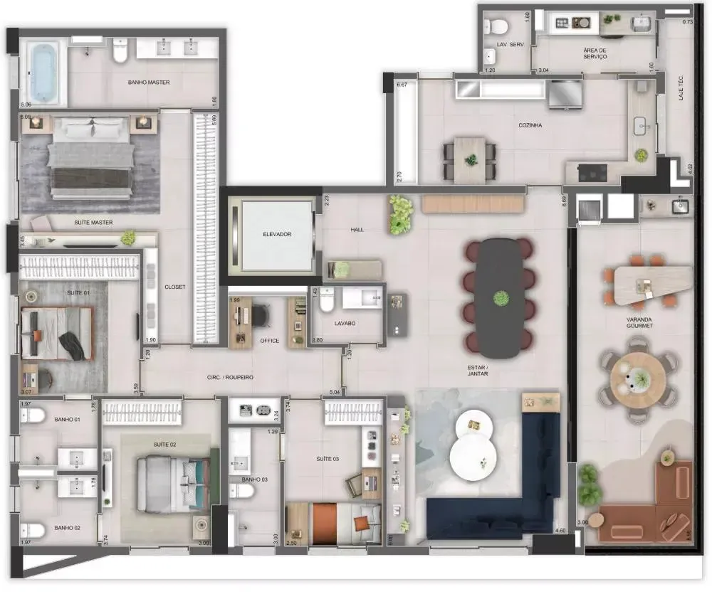 Apartamento, 4 quartos, 217 m² - Foto 18