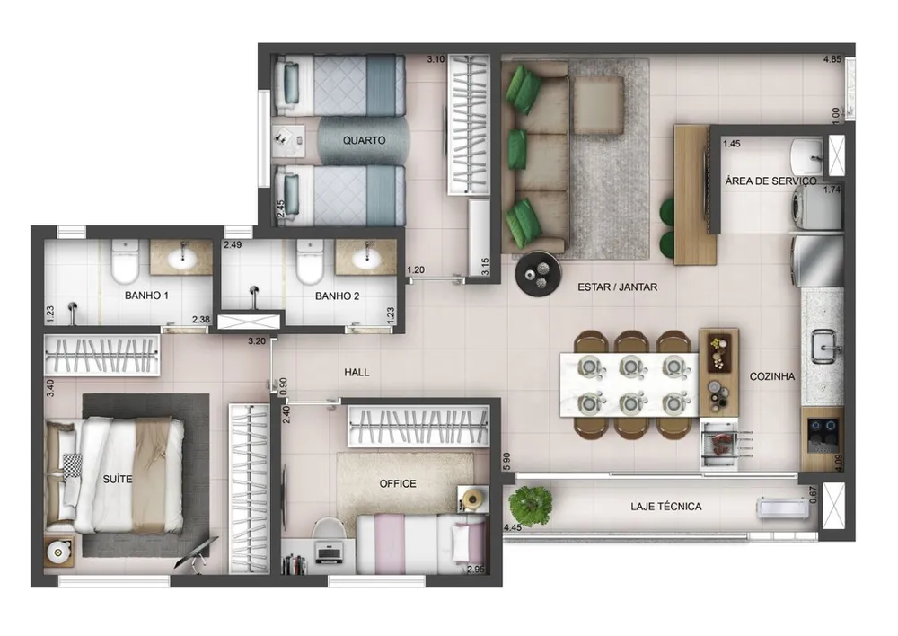 Apartamento, 3 quartos, 76 m² - Foto 20