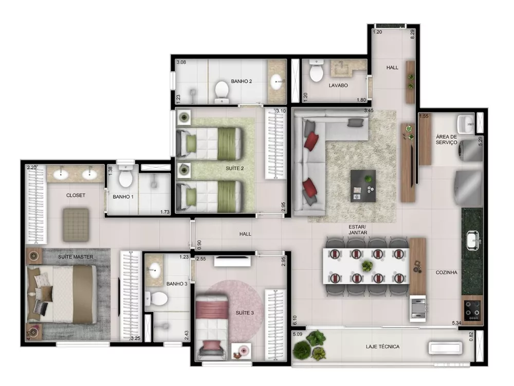 Apartamento, 3 quartos, 98 m² - Foto 7