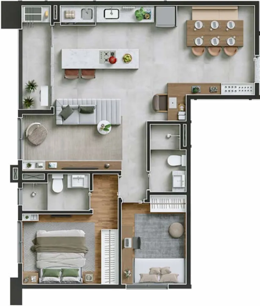 Apartamento, 3 quartos, 71 m² - Foto 14