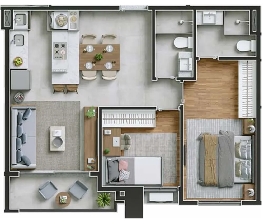 Apartamento, 3 quartos, 71 m² - Foto 12
