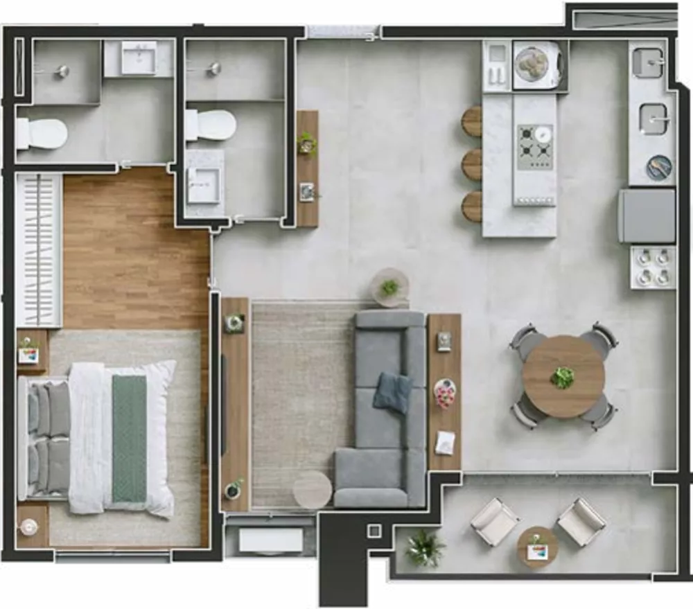 Apartamento, 3 quartos, 71 m² - Foto 4