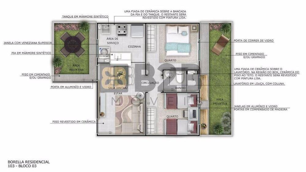 Apartamento à venda com 2 quartos, 39m² - Foto 9