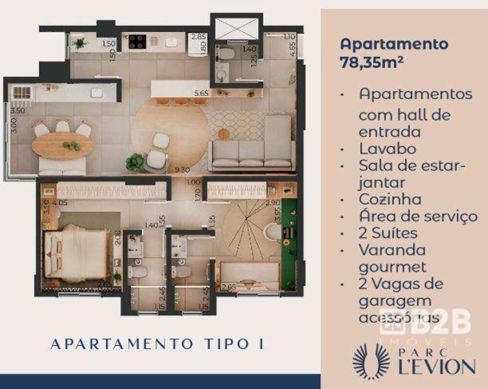 Apartamento à venda com 2 quartos, 77m² - Foto 12