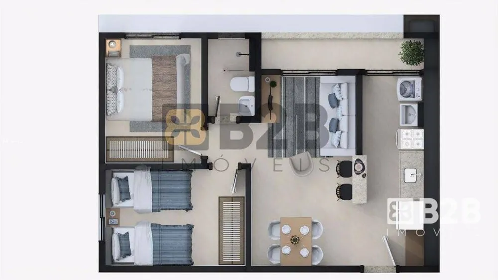 Apartamento, 2 quartos, 48 m² - Foto 9