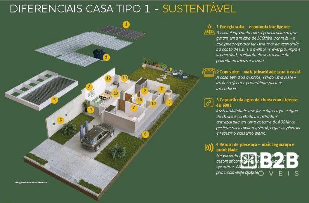 Casa, 2 quartos, 72 m² - Foto 6