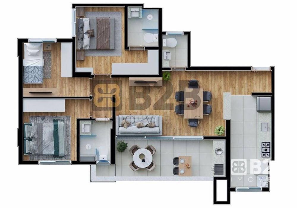 Apartamento, 3 quartos, 78 m² - Foto 6