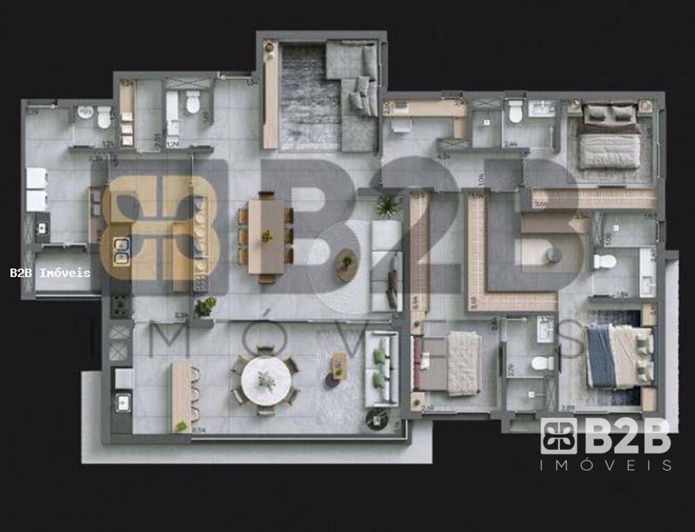 Apartamento, 3 quartos, 185 m² - Foto 2