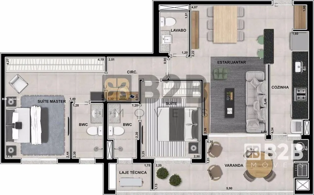 Apartamento, 2 quartos, 87 m² - Foto 17
