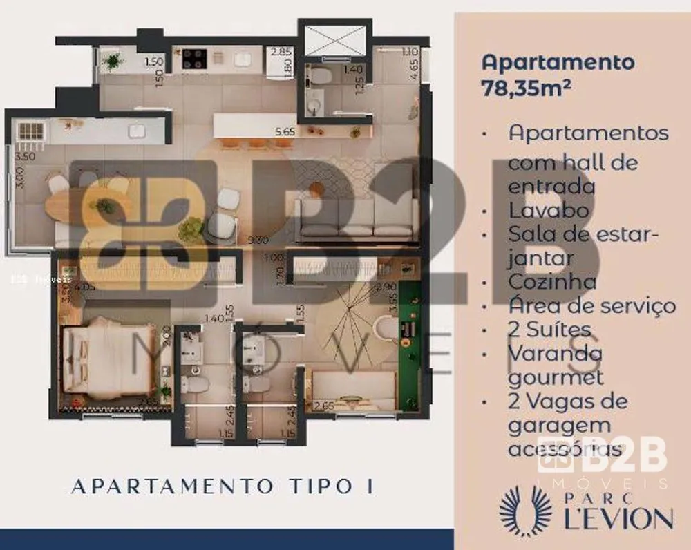 Apartamento, 3 quartos, 99 m² - Foto 3