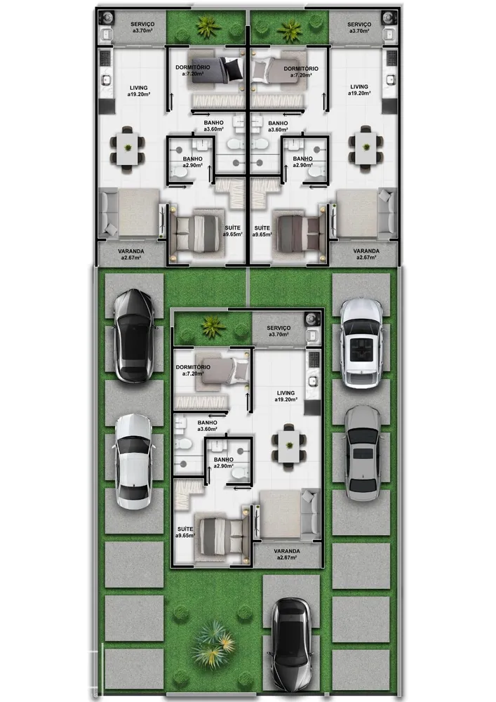 Casa, 2 quartos, 65 m² - Foto 3