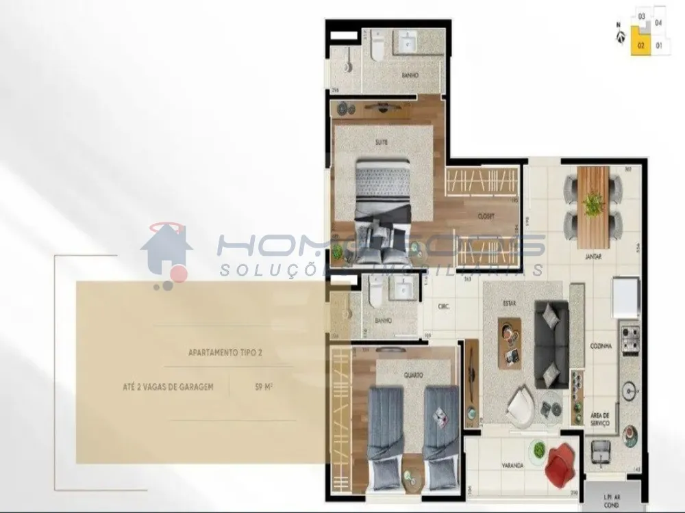 Apartamento, 1 quarto, 39 m² - Foto 4
