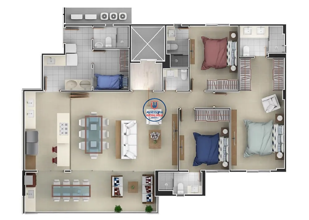 Apartamento, 3 quartos, 140 m² - Foto 21