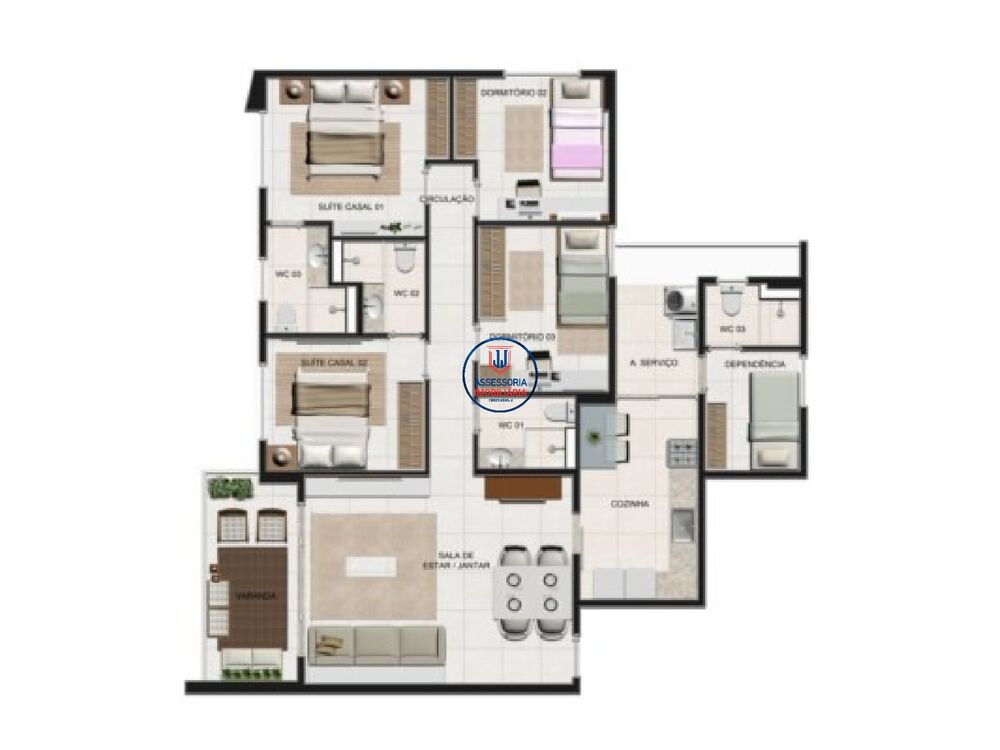 Apartamento, 4 quartos, 108 m² - Foto 4