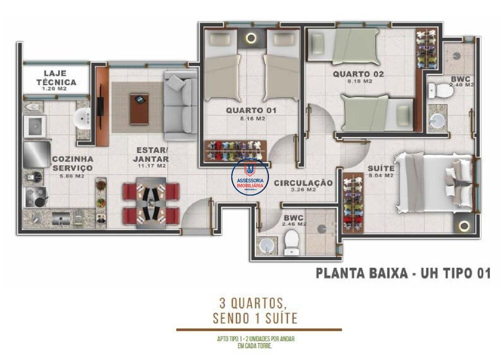 Apartamento, 2 quartos, 44 m² - Foto 5