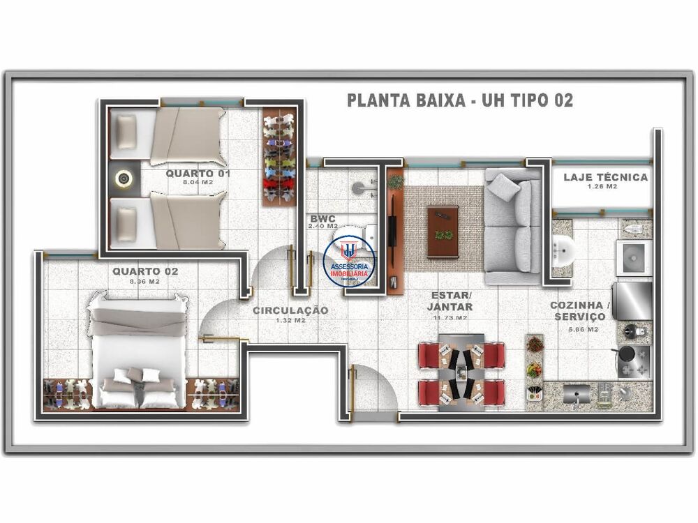 Apartamento, 2 quartos, 44 m² - Foto 10