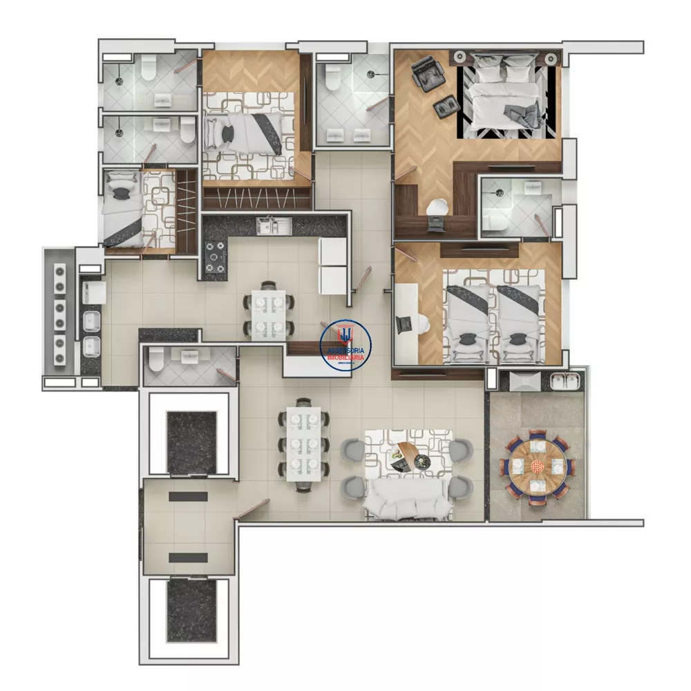 Apartamento, 3 quartos, 143 m² - Foto 2