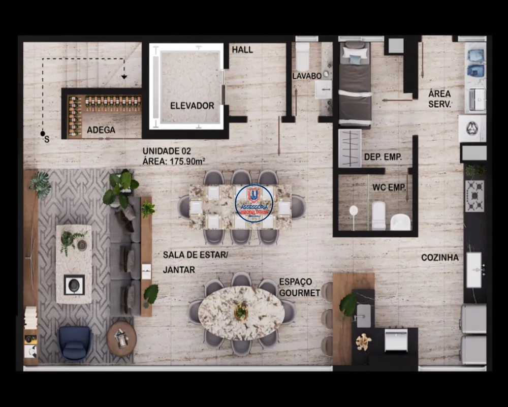 Apartamento, 3 quartos, 193 m² - Foto 1