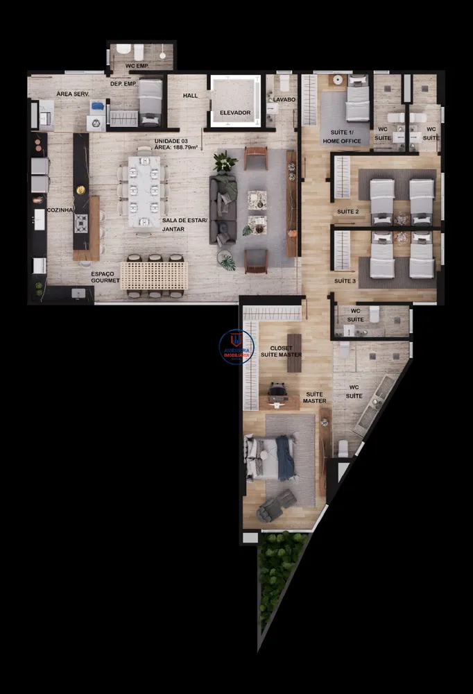 Apartamento, 3 quartos, 193 m² - Foto 6