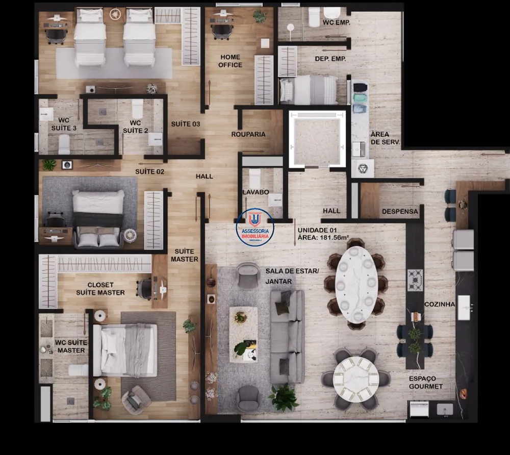 Apartamento, 3 quartos, 193 m² - Foto 5
