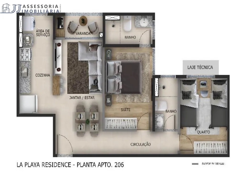 Apartamento, 2 quartos, 45 m² - Foto 12