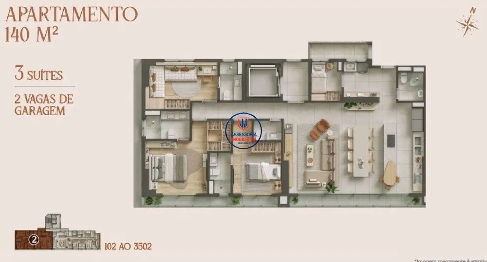 Apartamento, 3 quartos, 140 m² - Foto 8