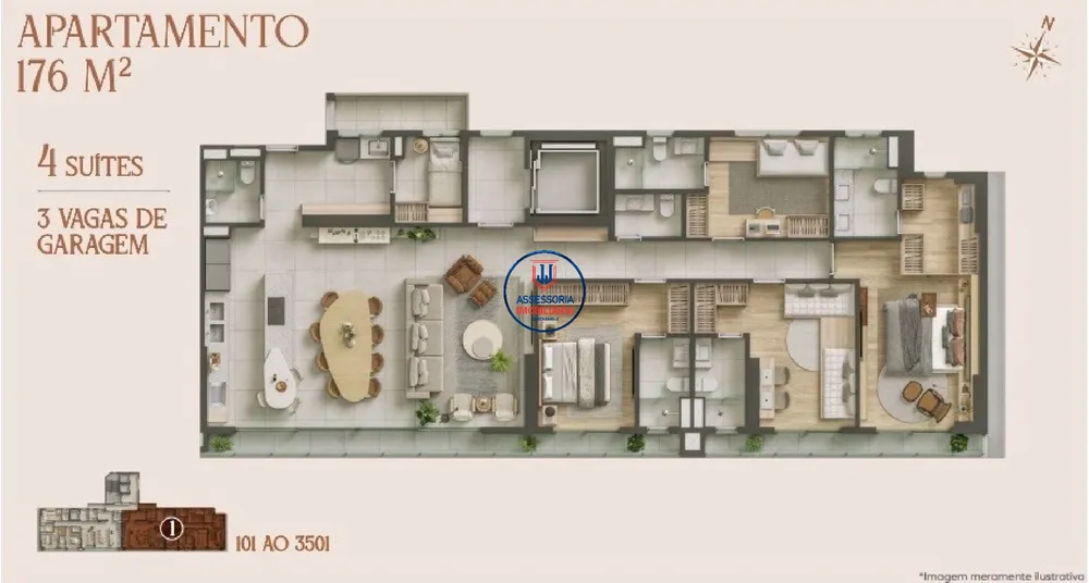 Apartamento, 3 quartos, 140 m² - Foto 9