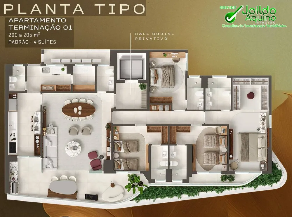 Apartamento, 4 quartos, 165 m² - Foto 3