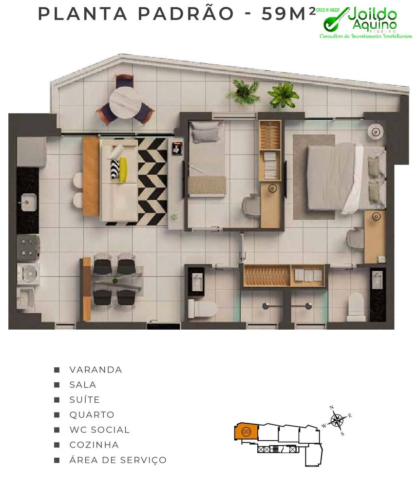Apartamento, 2 quartos, 54 m² - Foto 4