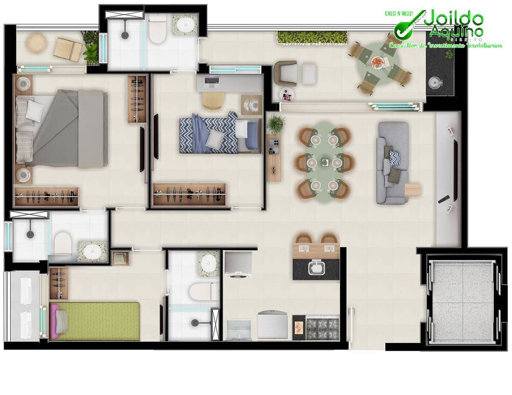 Apartamento, 2 quartos, 55 m² - Foto 9