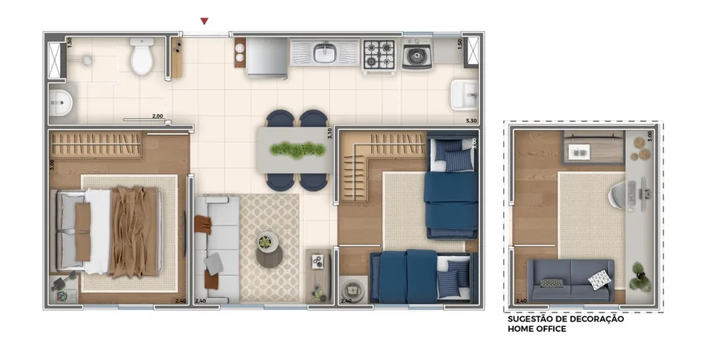 Apartamento, 2 quartos, 36 m² - Foto 19