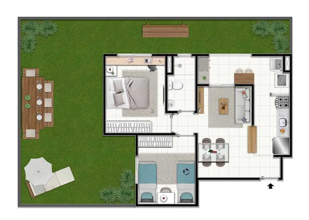 Apartamento, 2 quartos, 45 m² - Foto 24