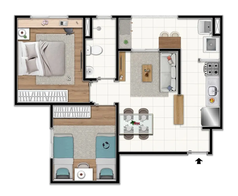 Apartamento, 2 quartos, 45 m² - Foto 20