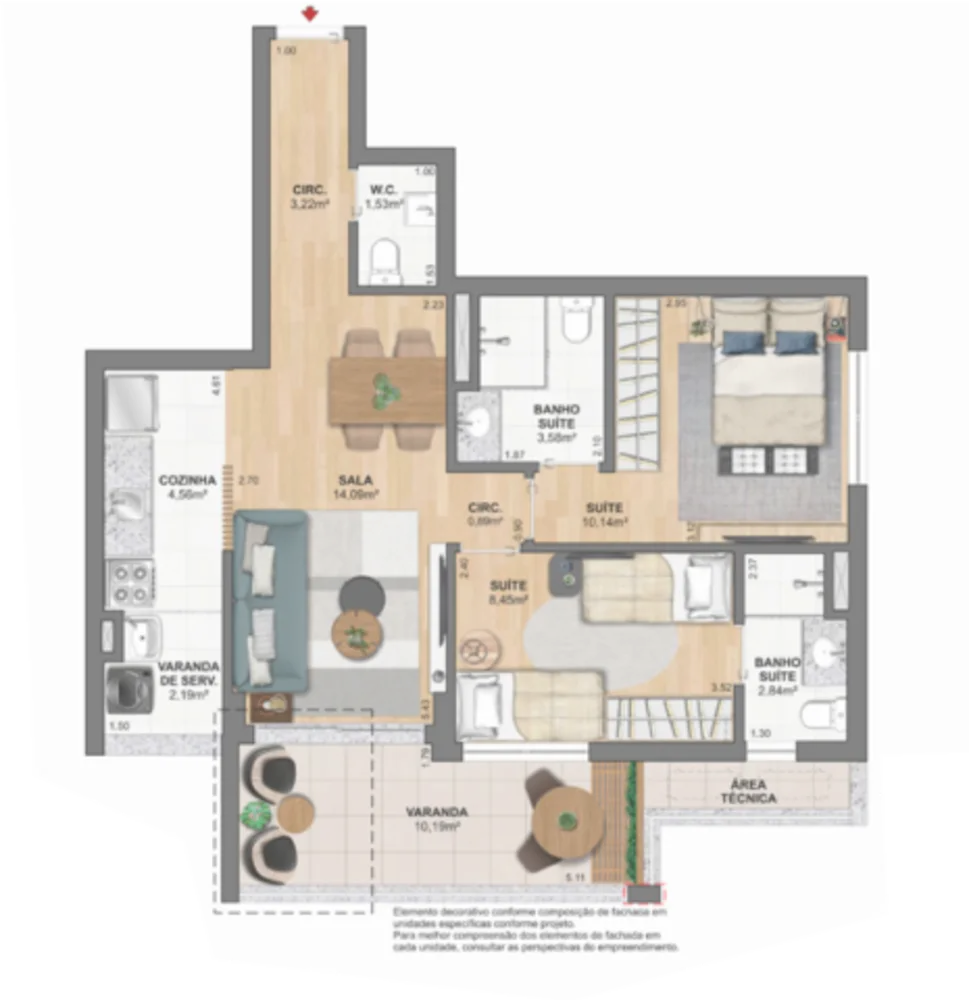 Apartamento, 3 quartos, 84 m² - Foto 52