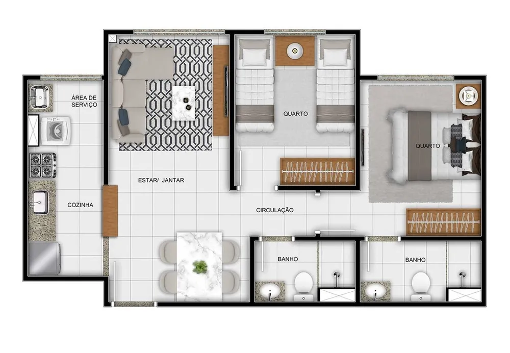 Apartamento, 2 quartos, 43 m² - Foto 27