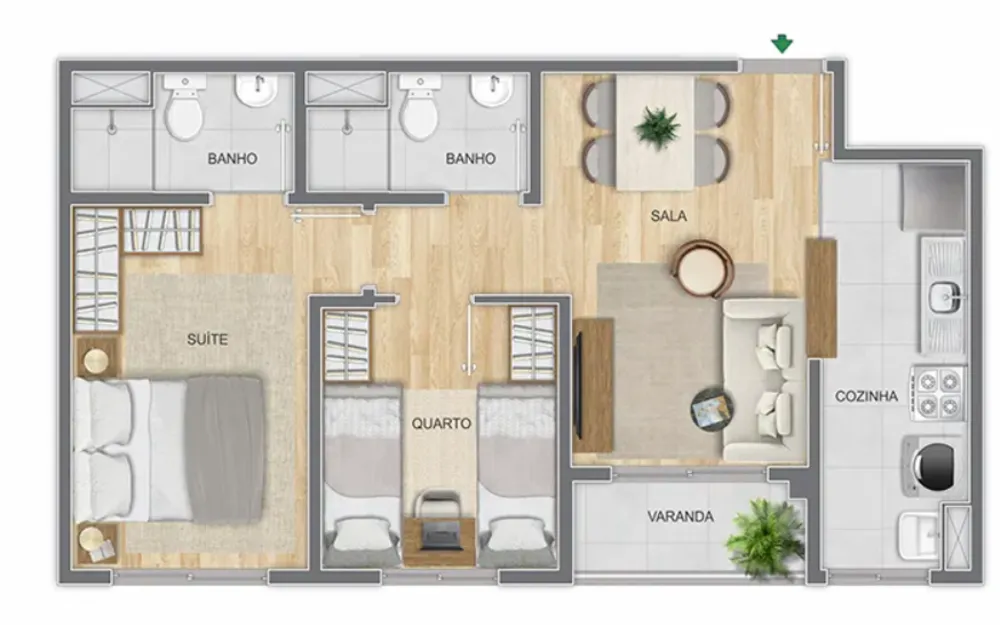 Apartamento, 2 quartos, 45 m² - Foto 17