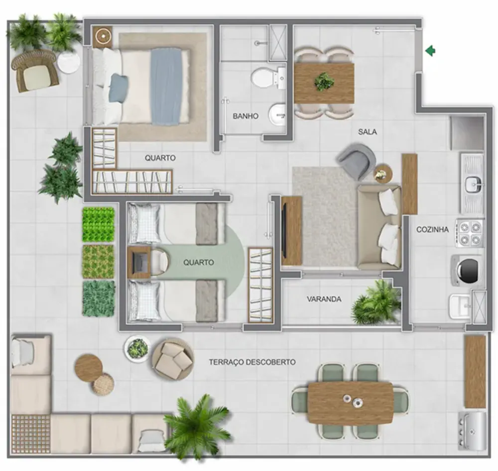 Apartamento, 2 quartos, 45 m² - Foto 19