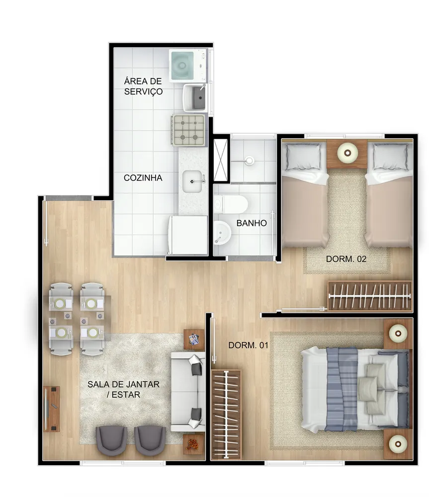 Apartamento, 2 quartos, 40 m² - Foto 11