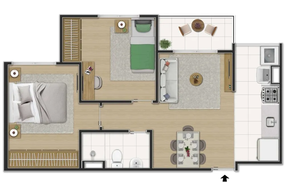 Apartamento, 2 quartos, 44 m² - Foto 20