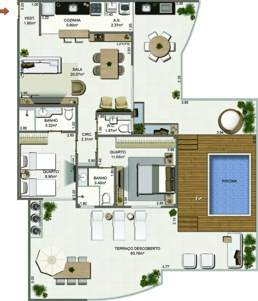 Apartamento, 2 quartos, 92 m² - Foto 16