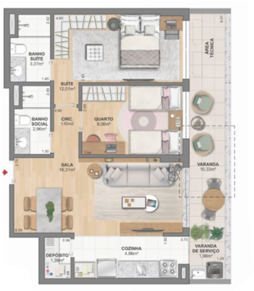 Apartamento, 2 quartos, 71 m² - Foto 48