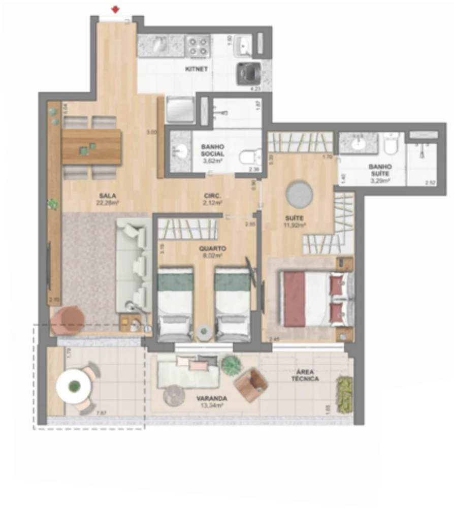 Apartamento, 2 quartos, 71 m² - Foto 46
