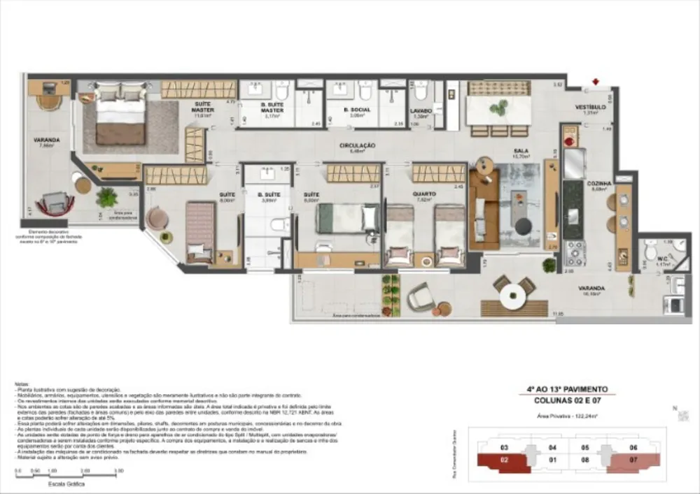 Apartamento, 4 quartos, 124 m² - Foto 30