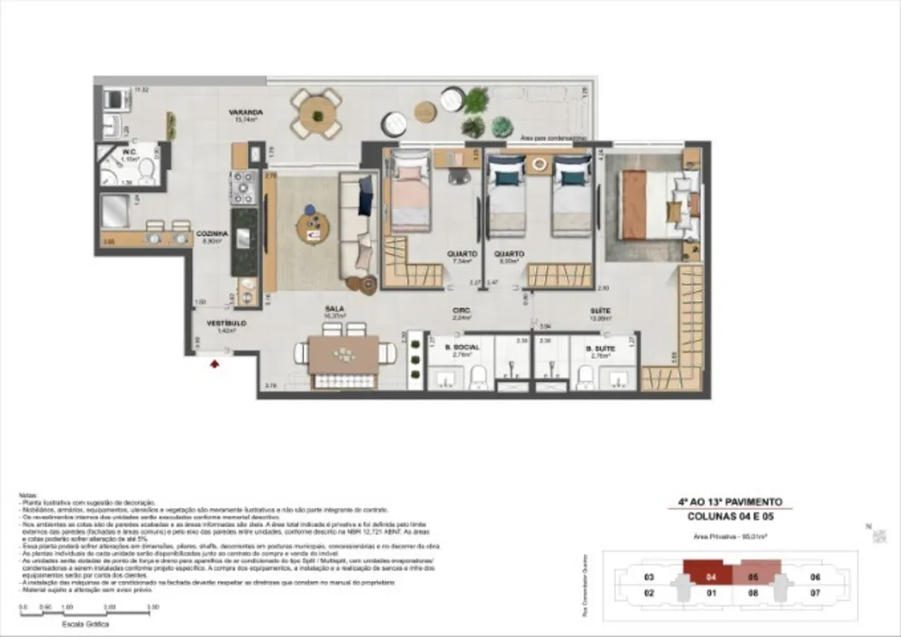 Apartamento, 4 quartos, 124 m² - Foto 27