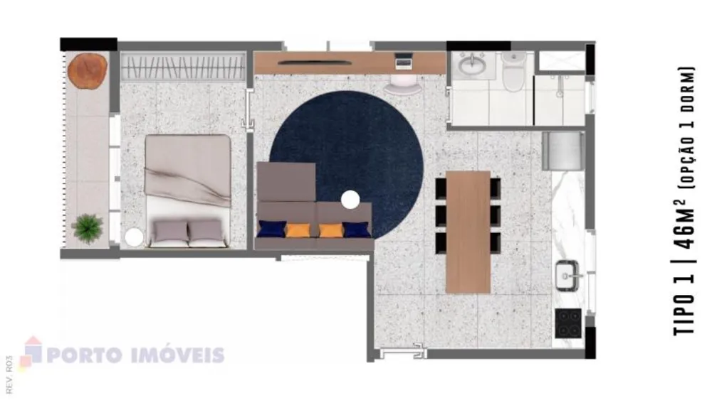 Casa de Condomínio, 1 quarto - Foto 1
