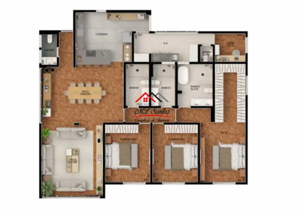 Apartamento, 3 quartos, 220 m² - Foto 7