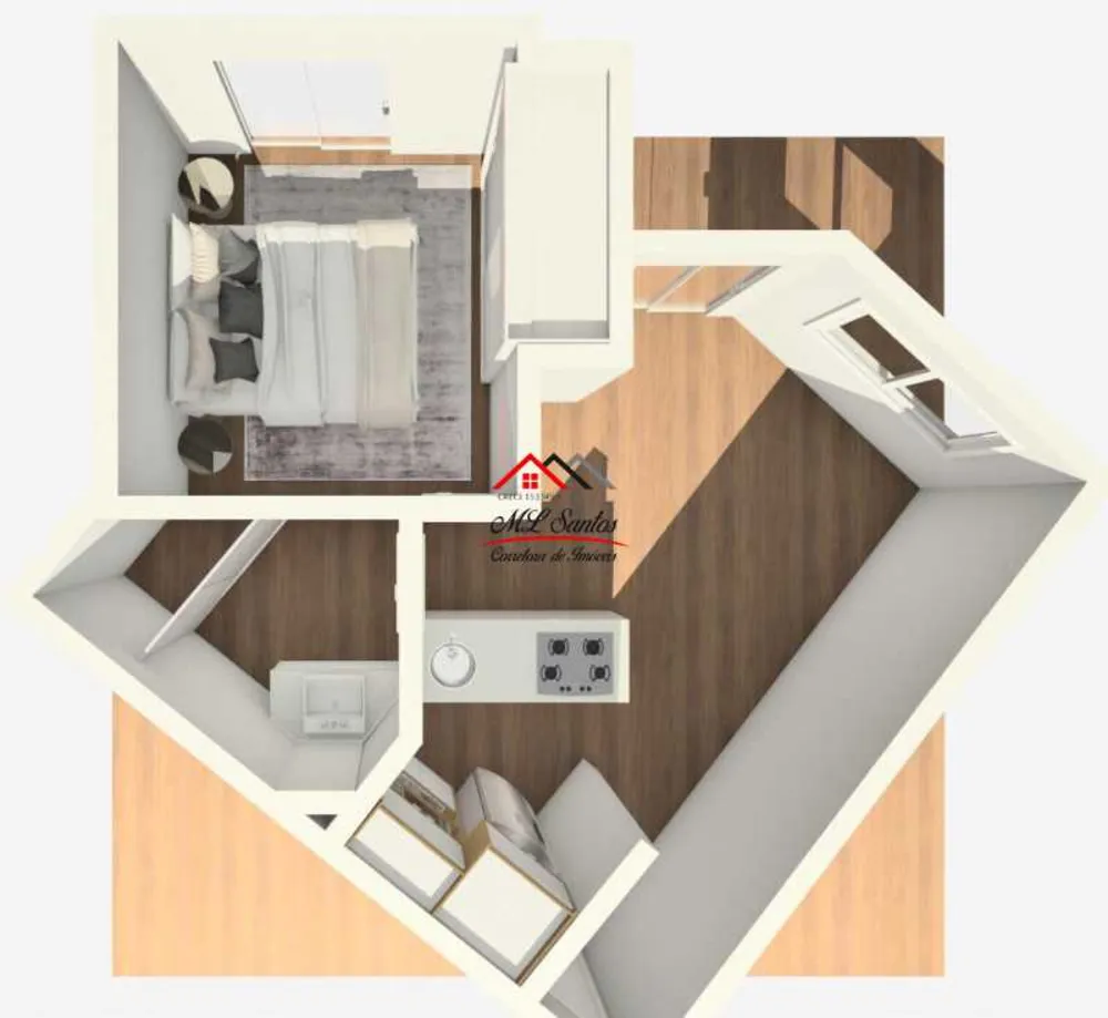 Apartamento, 1 quarto, 43 m² - Foto 3